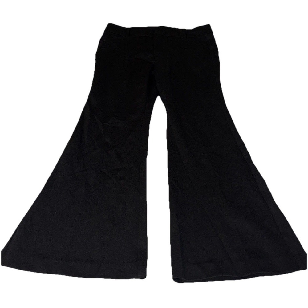 Torrid 16R Studio Luxe Ponte Trouser A Line Flare Pants Black NWT